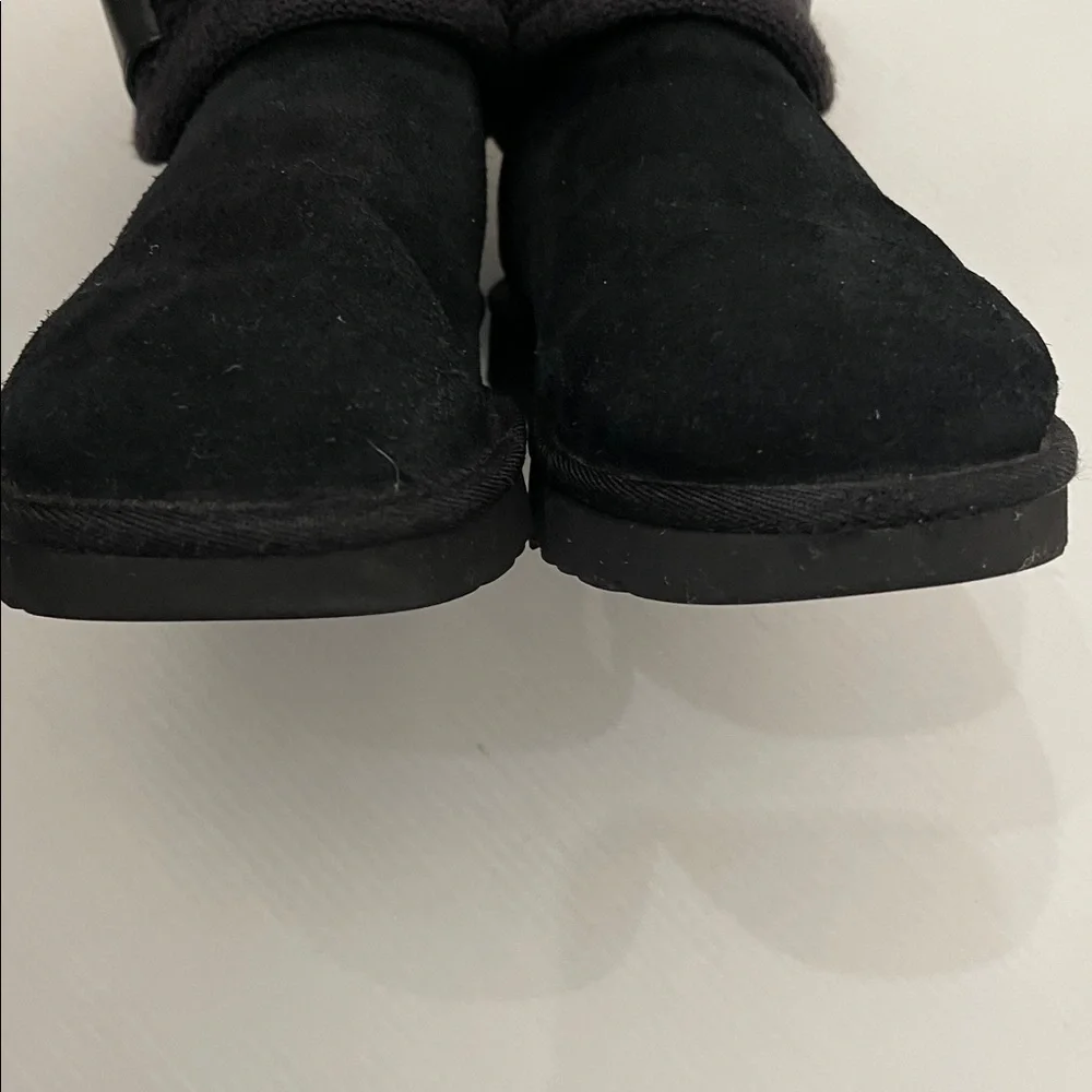 UGG SHAINA BLACK KNIT BOOTS WOMENS SIZE 6 - Picture 9 of 13